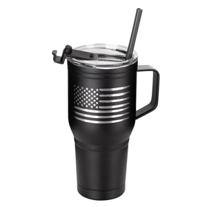 30oz Insulated Stainless Steel Tumbler Travel Mug with Handle