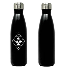 Load image into Gallery viewer, First Tank Battalion USMC Unit logo water bottle, 1st Tank Battalion hydroflask, 1st Tank Bn USMC, Marine Corp gift ideas, USMC Gifts for women flask, big USMC water bottle, Marine Corp water bottle 
