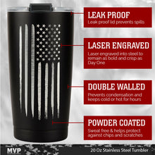 Load image into Gallery viewer, 20 oz American Flag Insulated Stainless Steel Tumbler
