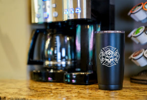 20oz Firefighter Insulated Stainless Steel Tumbler