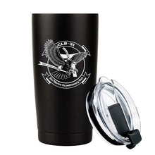 Load image into Gallery viewer, Combat Logistics Battalion 31 USMC Unit logo tumbler, CLB-31 USMC Unit Logo coffee cup, CLB-31 USMC, Marine Corp gift ideas, USMC Gifts for women or men 20 oz
