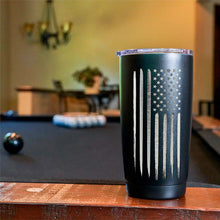 Load image into Gallery viewer, 20 oz American Flag Insulated Stainless Steel Tumbler
