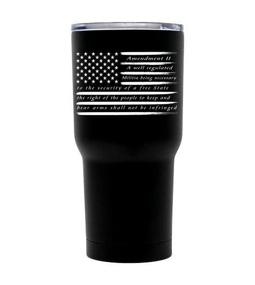 2nd Amendment American Flag Tumbler