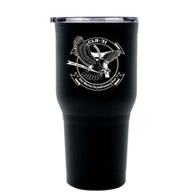 Load image into Gallery viewer, Combat Logistics Battalion 31 USMC Unit logo tumbler, CLB-31 USMC Unit Logo coffee cup, CLB-31 USMC, Marine Corp gift ideas, USMC Gifts for women or men 30 oz
