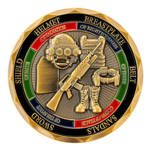 Load image into Gallery viewer, Armor of God Challenge Coin
