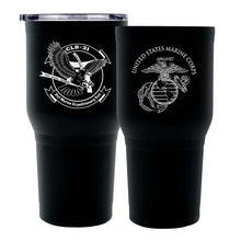 Load image into Gallery viewer, Combat Logistics Battalion 31 USMC Unit logo tumbler, CLB-31 USMC Unit Logo coffee cup, CLB-31 USMC, Marine Corp gift ideas, USMC Gifts for women or men 30 oz
