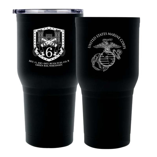 Detachment 11 Green Bay Logo 30 oz Tumbler Black