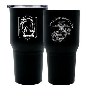 1st Bn 6th Marines logo tumbler, 1st Bn 6th Marines coffee cup, 1st Battalion 6th MarinesUSMC, Marine Corp gift ideas, USMC Gifts for women 