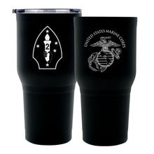 Load image into Gallery viewer, Second Marine Division Unit Logo tumbler, 2D MARDIV USMC Unit Tumbler, 2nd Marine Division Marines USMC, Marine Corp gift ideas, USMC Gifts for women or men 30oz
