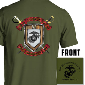 CLB-15 Unit Logo Heather OD Green Short Sleeve T-Shirt