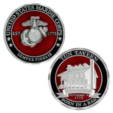 Load image into Gallery viewer, Tun Tavern USMC Challenge Coin
