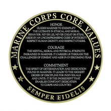 Load image into Gallery viewer, USMC Core Values USMC Challenge Coin
