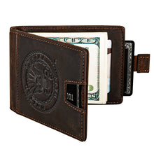 Load image into Gallery viewer, Navy Leather RFID Blocking Wallet
