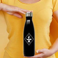 Load image into Gallery viewer, First Tank Battalion USMC Unit logo water bottle, 1st Tank Battalion hydroflask, 1st Tank Bn USMC, Marine Corp gift ideas, USMC Gifts for women flask, big USMC water bottle, Marine Corp water bottle 
