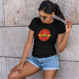 4th Force Reconnaissance Company Black Women's Unit Logo T-Shirt