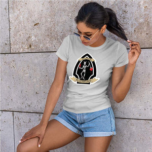 Bravo Company First Battalion Second (1/2) Marines USMC Unit ladie's T-Shirt, Bravo Co 1/2 USMC Unit logo, USMC gift ideas for women, Marine Corp gifts for women 1st Battalion 2nd Marines Bravo Company 