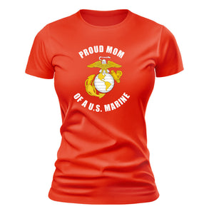 Ladies Proud Family of a United States Marine - Graduation T-shirt