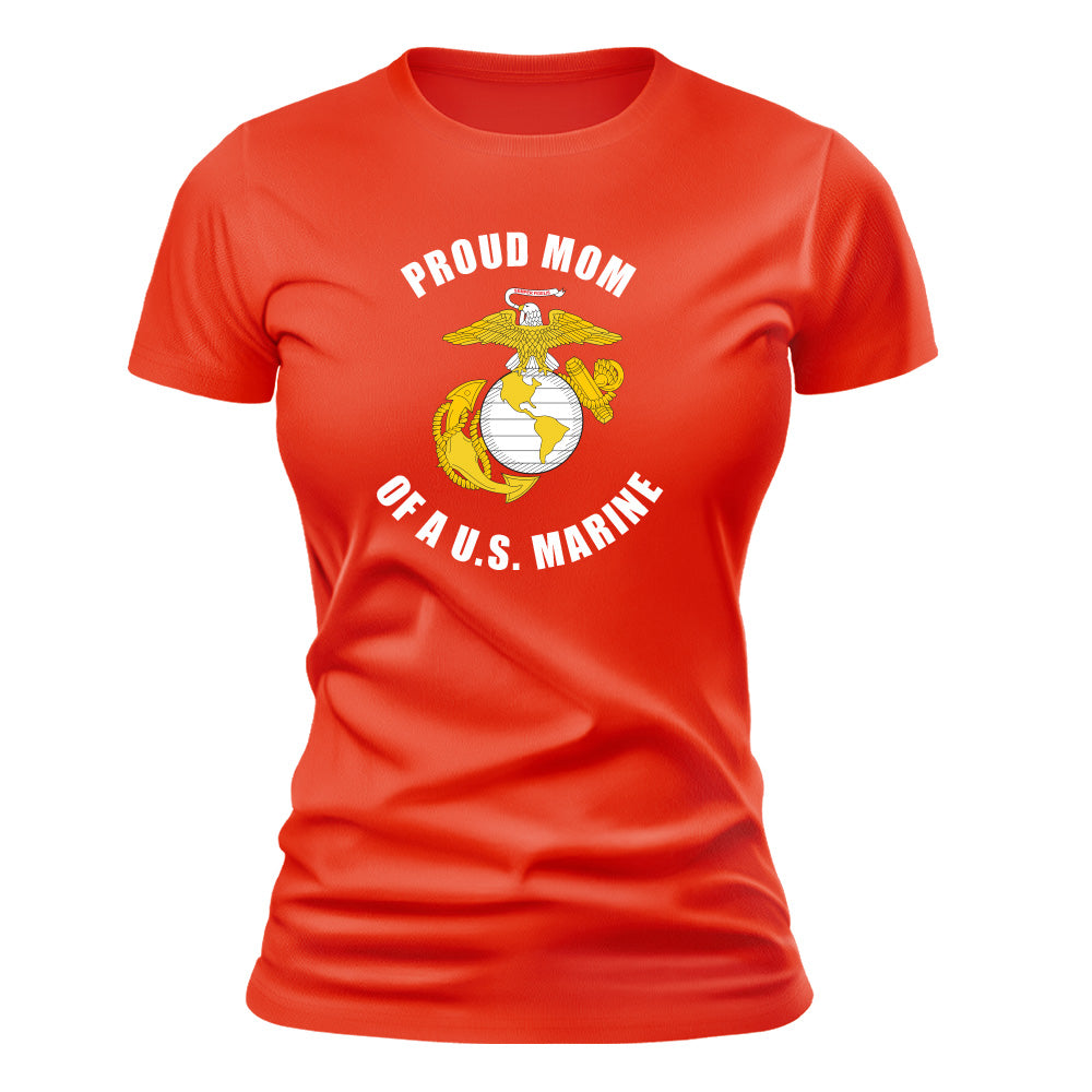 Ladies Proud Family of a United States Marine - Graduation T-shirt