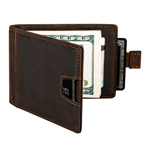 Genuine Leather RFID Blocking Wallet