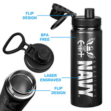 Load image into Gallery viewer, 20oz US Navy Water Bottle
