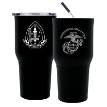 Load image into Gallery viewer, 1st Battalion 2nd Marines logo tumbler, 1st Battalion 2nd Marines coffee cup, 1st Battalion 2d Marines USMC, Marine Corp gift ideas, USMC Gifts for women
