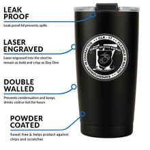 Load image into Gallery viewer, Combat Logistics Regiment-17 (CLR-17)  USMC Stainless Steel Marine Corps Tumbler - 20 oz
