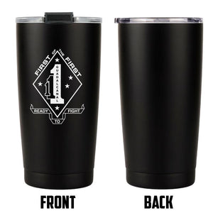 1st Battalion 1st Marines (1/1) USMC Unit logo tumbler, First Battalion Second Marines coffee cup, First Battalion First Marines USMC, Marine Corp gift ideas, USMC Gifts for women  20 Oz Tumbler