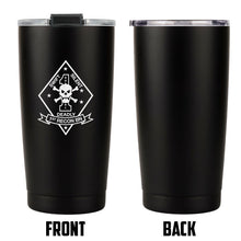 Load image into Gallery viewer, 1st Reconnaissance Bn USMC Stainless Steel Marine Corps Tumbler -20 oz
