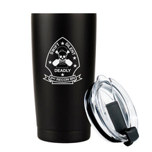 Load image into Gallery viewer, 2nd Reconnaissance Battalion (2d Recon) USMC Unit logo tumbler, 2d Recon Bn coffee cup, 2d Recon Bn USMC, Marine Corp gift ideas, USMC Gifts for men or women 20 Oz Tumbler
