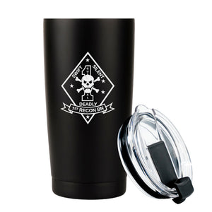 1st Reconnaissance Bn USMC Stainless Steel Marine Corps Tumbler -20 oz