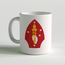 Load image into Gallery viewer, 2nd Marine Division, USMC Coffee Mug, 2nd MARDIV unit coffee mug
