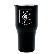 Load image into Gallery viewer, Marine Raider Regiment logo tumbler, Marine Raider coffee cup, Marine Raider Regiment USMC, Marine Corp gift ideas, USMC Gifts for women 30oz
