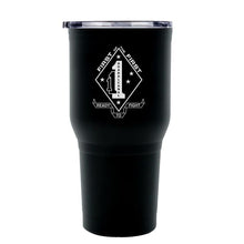 Load image into Gallery viewer, 1st Battalion 1st Marines (1/1) USMC Unit logo tumbler, First Battalion Second Marines coffee cup, First Battalion First Marines USMC, Marine Corp gift ideas, USMC Gifts for women  30 Oz Tumbler
