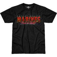Load image into Gallery viewer, USMC ‘Eagle, Globe &amp; Anchor’ Battlespace T-Shirt Black Front
