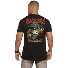 Load image into Gallery viewer, Marine ‘Eagle, Globe &amp; Anchor’ Battlespace Men’s T-Shirt Black
