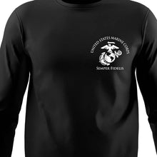 Load image into Gallery viewer, MALS-31 USMC long sleeve Unit T-Shirt, MALS-31, USMC gift ideas for men, USMC unit gear, MALS-31 logo, Marine Aviation Logistics Squadron 31 logo, Marine Corp gifts men or women 
