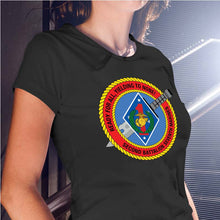 Load image into Gallery viewer, Second Battalion Seventh Marines USMC Unit ladie&#39;s T-Shirt, 2/7 USMC Unit logo, USMC gift ideas for women, Marine Corp gifts for women 2nd Battalion 7th Marines
