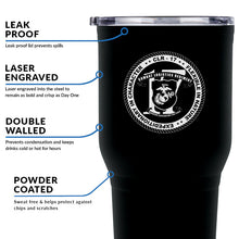 Load image into Gallery viewer, Combat Logistics Regiment-17 (CLR-17)  USMC Stainless Steel Marine Corps Tumbler - 30 oz
