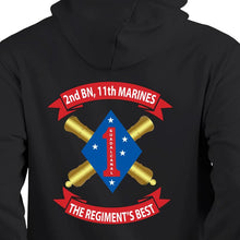 Load image into Gallery viewer, 2/11 unit sweatshirt, 2/11 unit hoodie, 2nd battalion 11th Marines unit sweatshirt, USMC Unit Hoodie
