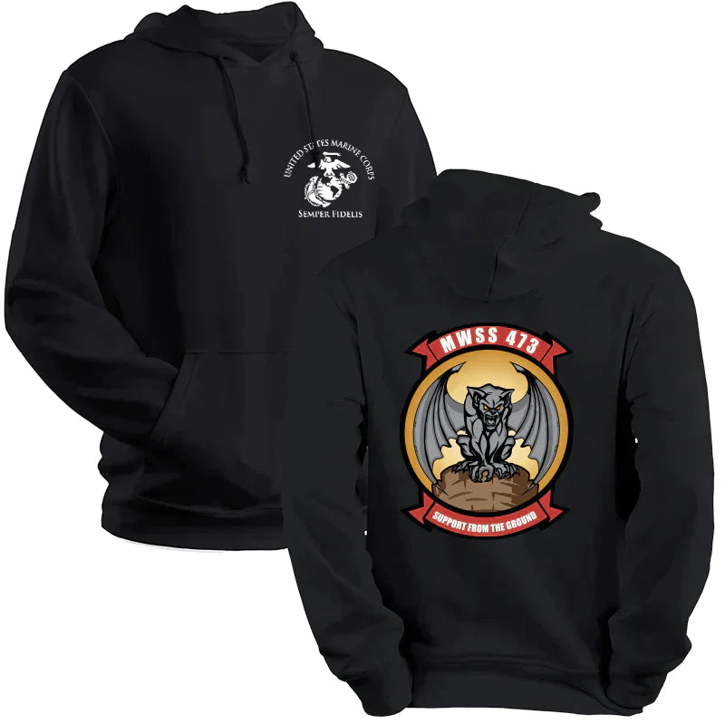 MWSS-473 Unit Hoodie-USMC Unit Hoodie USMC Gifts – Military Veteran ...