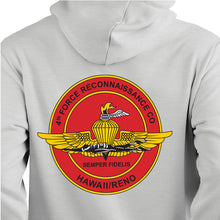 Load image into Gallery viewer, 4th Force Reconnaissance Company Marines Unit Logo Heather Grey Sweatshirt
