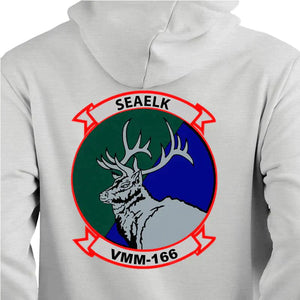 VMM-166 USMC Unit hoodie, VMM-166 logo sweatshirt, USMC gift ideas for men, Marine Corp gifts men or women