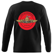 Load image into Gallery viewer, Force Recon Unit Logo Black Long Sleeve T-Shirt
