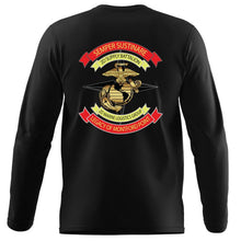 Load image into Gallery viewer, 2d Supply Bn Long Sleeve USMC Long Sleeve T-Shirt, 2d Supply Bn logo gear, 2nd Supply Battalion Marines gift ideas
