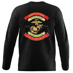 2d Supply Bn Long Sleeve USMC Long Sleeve T-Shirt, 2d Supply Bn logo gear, 2nd Supply Battalion Marines gift ideas