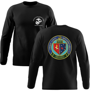 Third Civil Affairs Long Sleeve T-Shirt, 3rd Civil Affairs unit t-shirt, USMC 3rd Civil Affairs, 3rd Civil Affairs t-shirt, 3rd Civil Affairs Long Sleeve Black T-Shirt