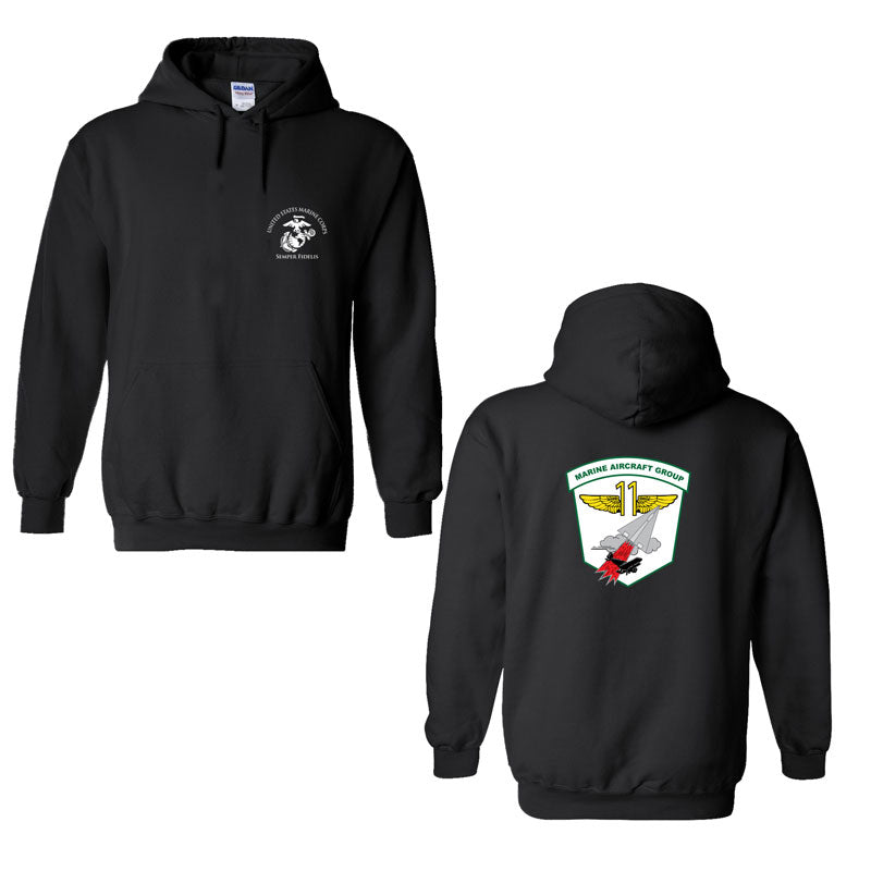 Marine Aircraft Wing 11 Unit Sweatshirt, MAG-11 Hoodie