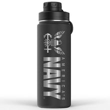 Load image into Gallery viewer, 20oz US Navy Water Bottle
