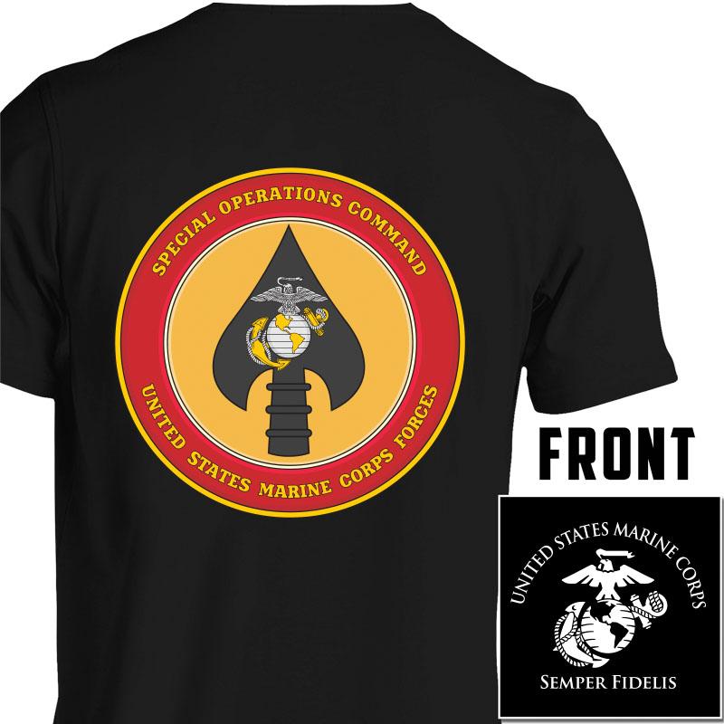 MSOB USMC Unit T-Shirt, MSOB logo, USMC gift ideas for men, Marine Corp gifts men or women Marine Special Operations Battalion