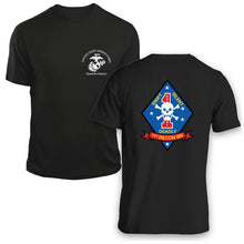 Load image into Gallery viewer, 1st Recon Bn USMC Unit T-Shirt, 1st Recon Bn logo, USMC gift ideas for men, Marine Corp gifts men or women 1st Recon Bn 1st Reconnaissance Bn 
